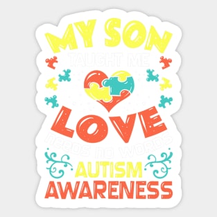 Autism Mom For Son Dad Mother Awareness Sticker